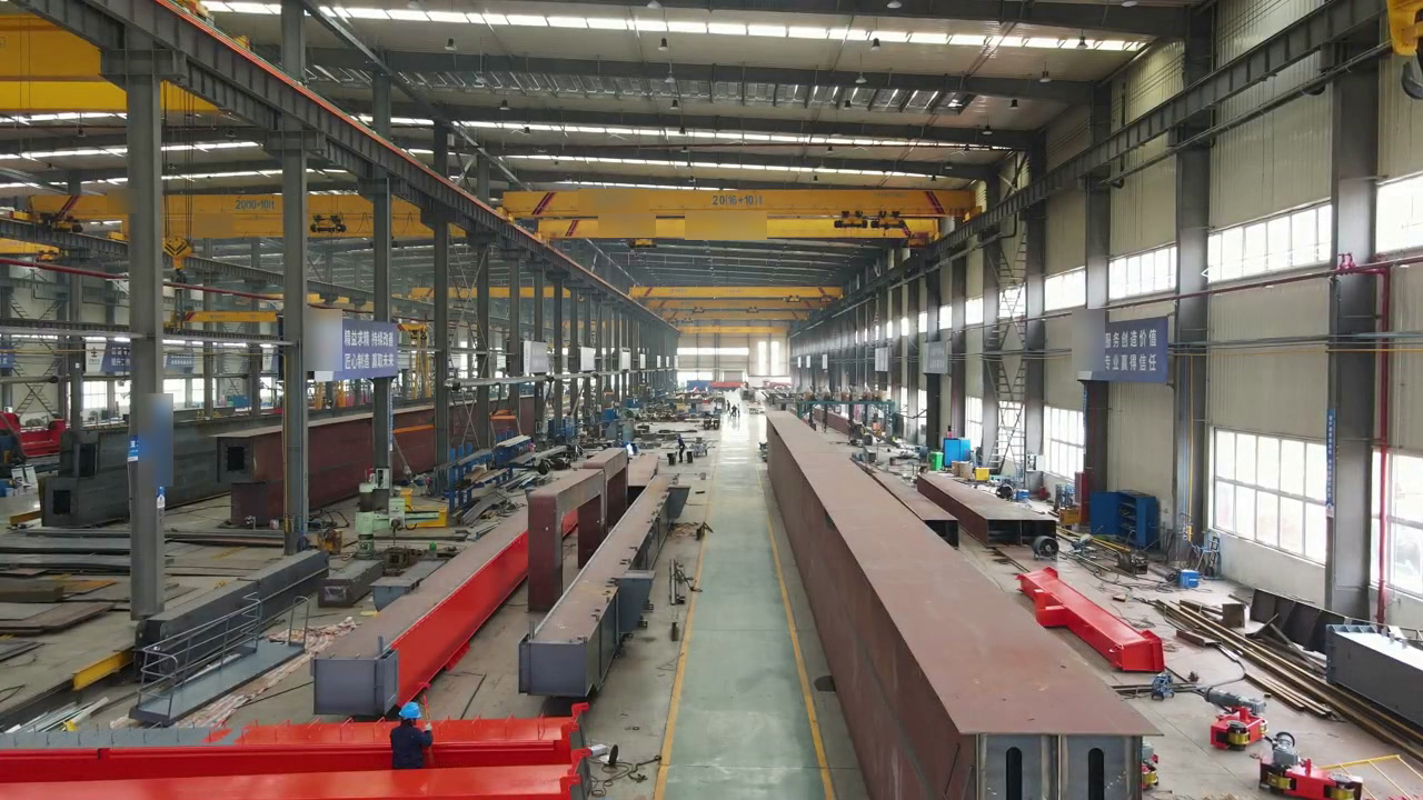 Overhead crane workshop of our partner factory in Changyuan, China